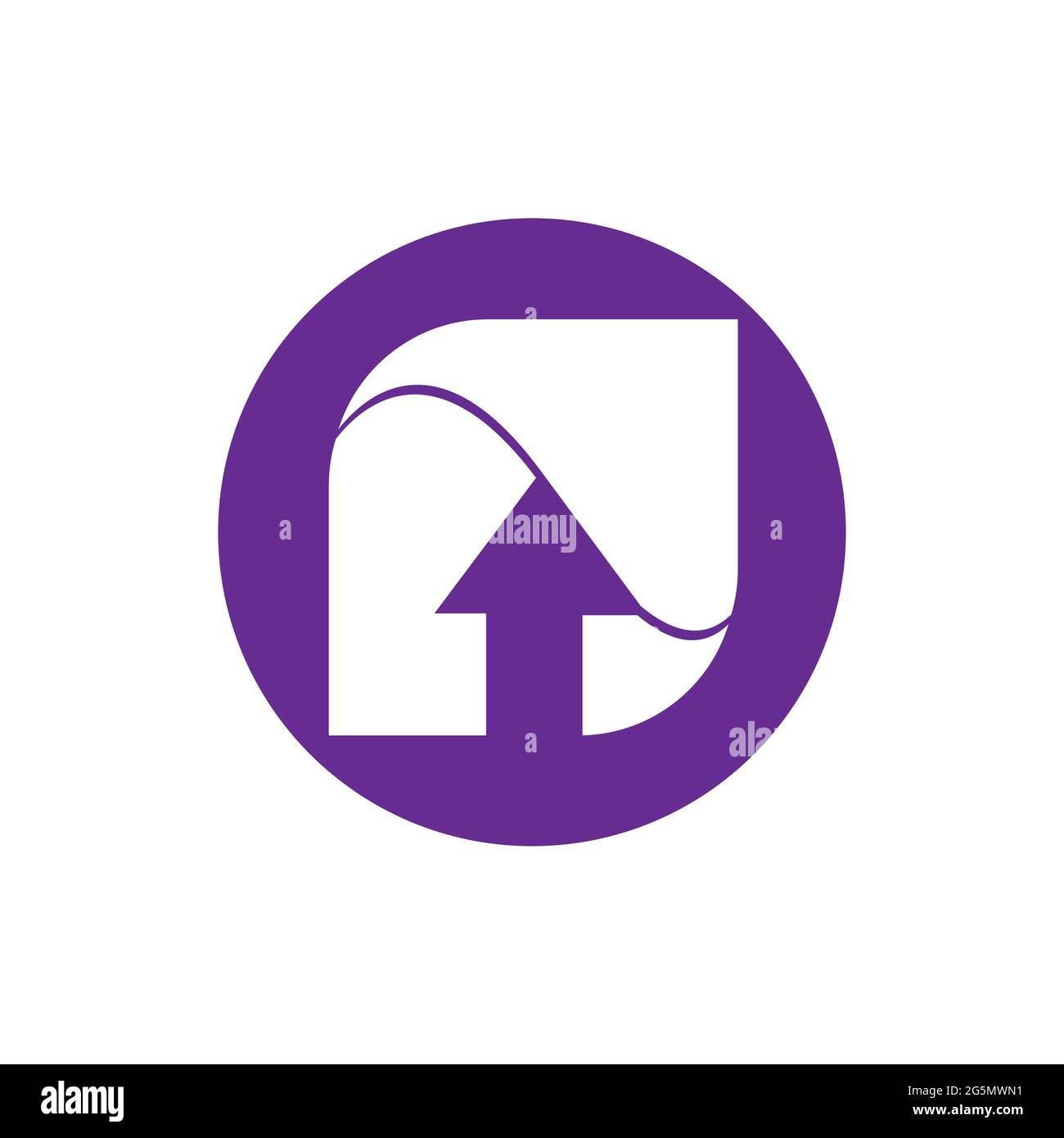Arrow vector illustration icon Logo Template design Stock Vector