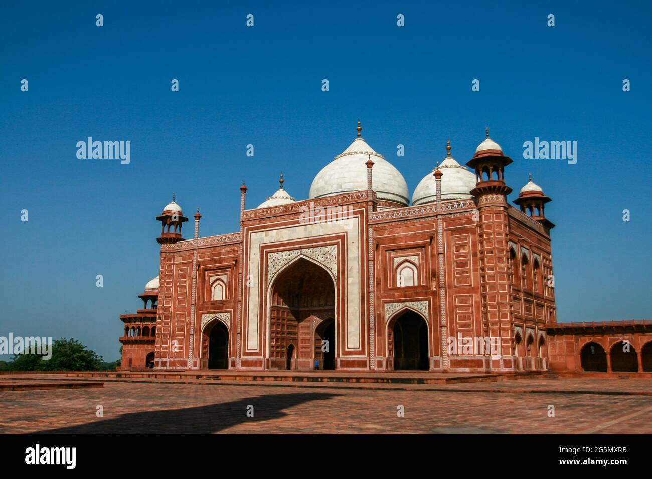 The Mosque for the Mughal Emperor Akbar to pray in Taj Mahal area, Agra, India Stock Photo