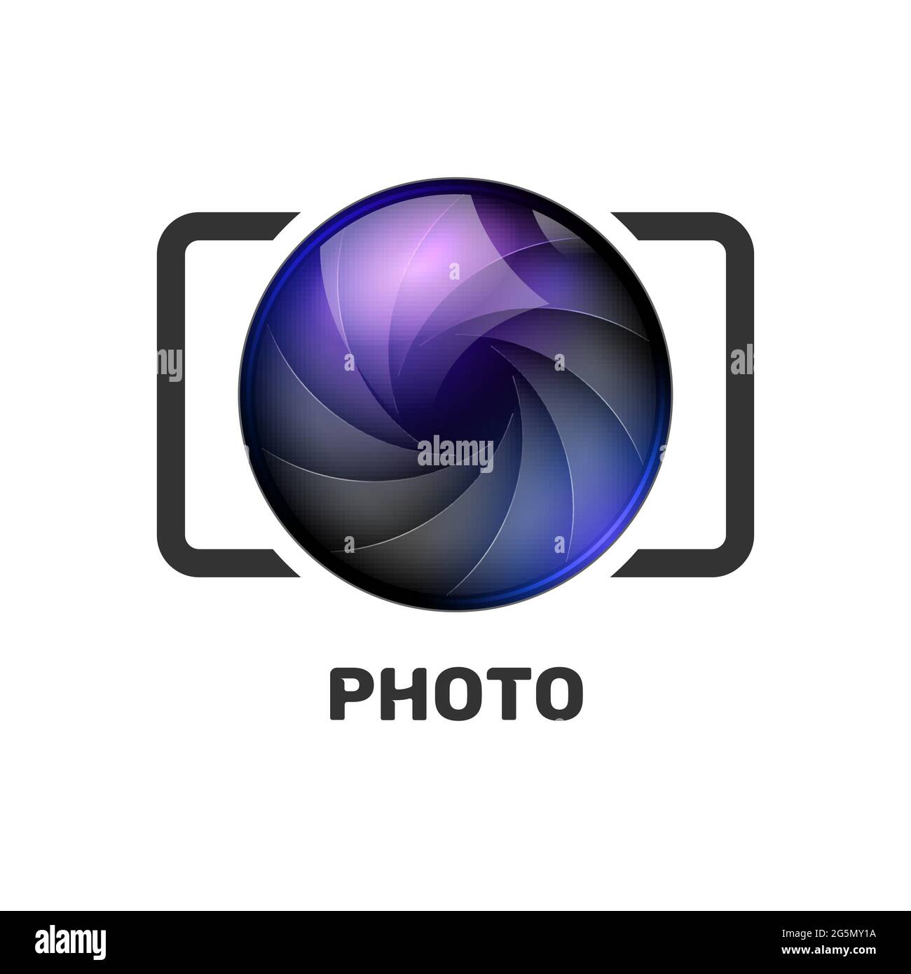 Photography Logo Template Modern Vector Creative Symbol Shutter Lens Camera Icon Design Element Stock Vector Image Art Alamy