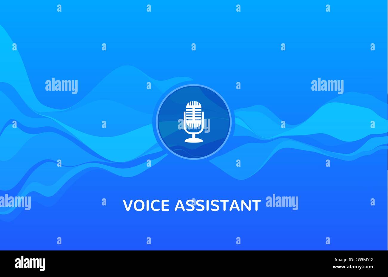 Voice recognition wave sound ai icon. Music microphone voice assistant ...