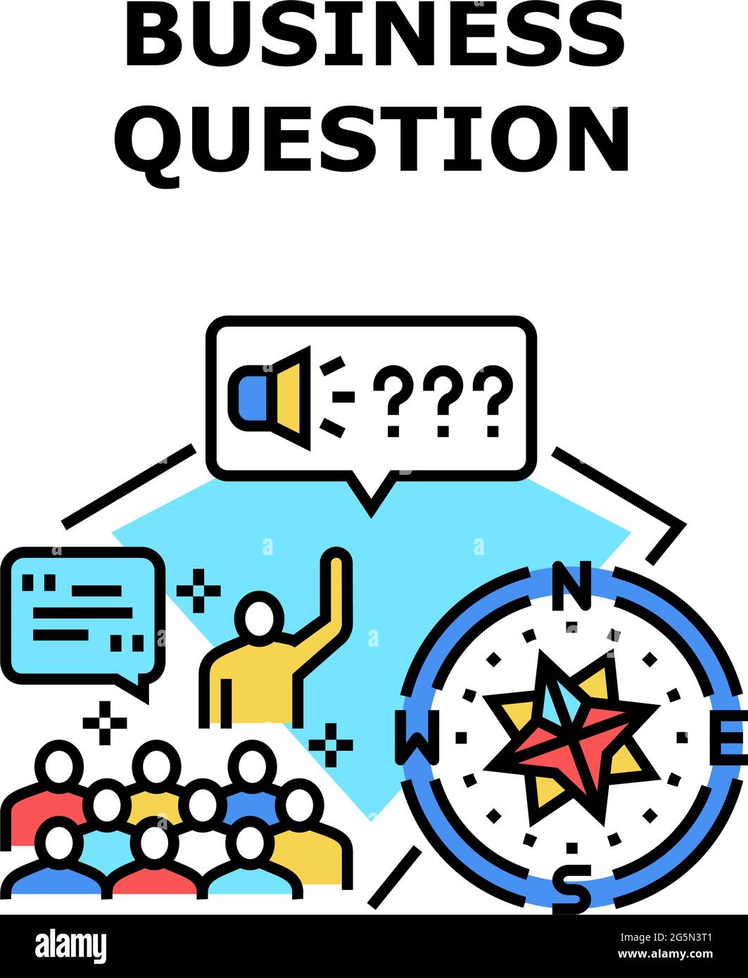 Business Question And Answer Vector Concept Color Stock Vector Image & Art Alamy