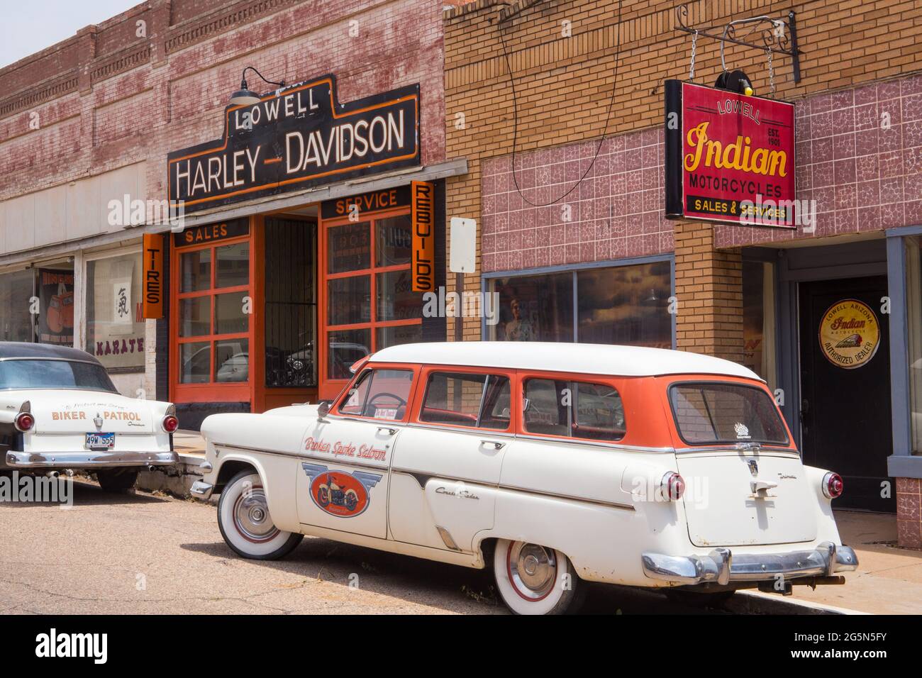 Lowell Arizona, A historic street that's been restored Stock Photo Alamy