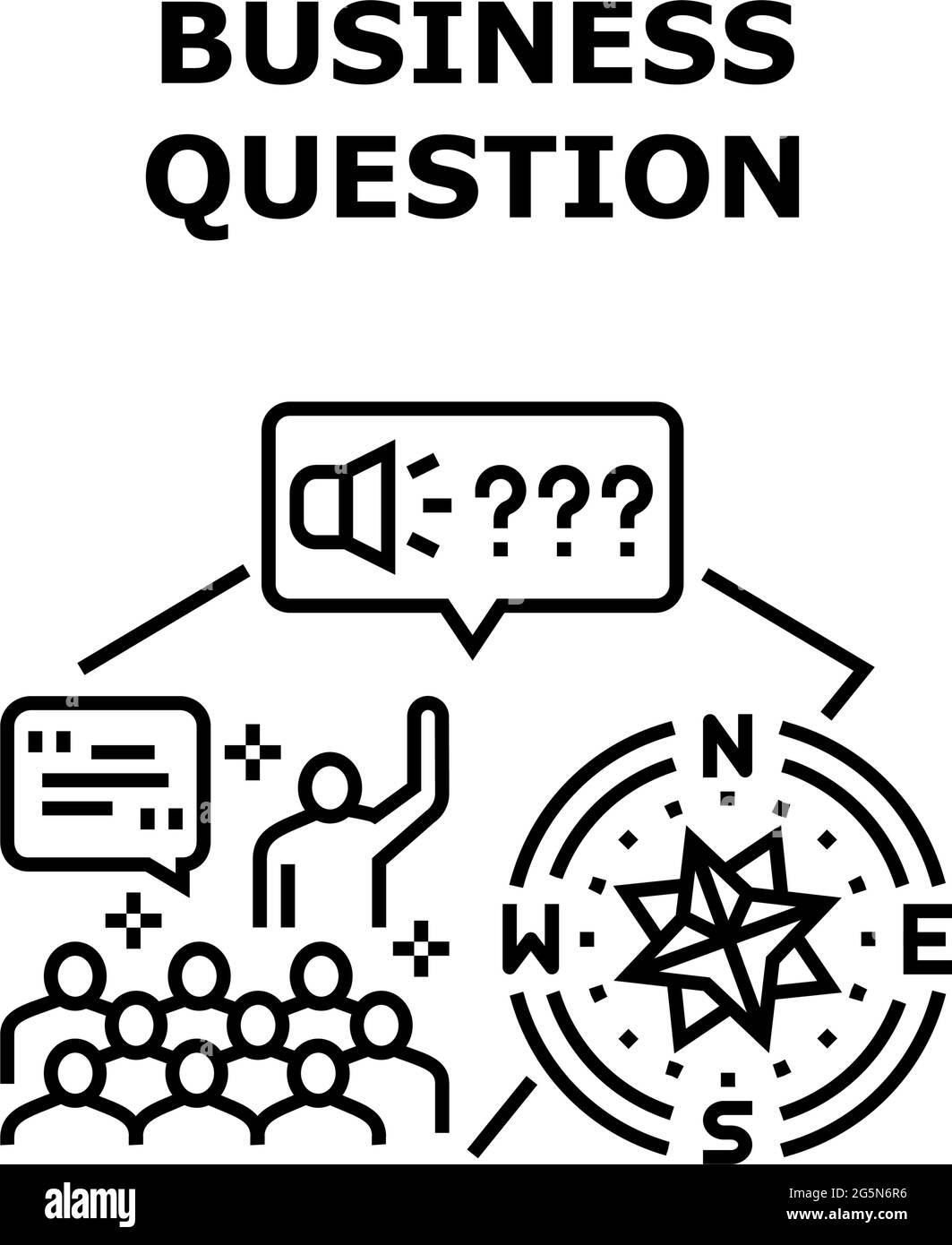 Business Question And Answer Vector Concept Color Stock Vector Image ...
