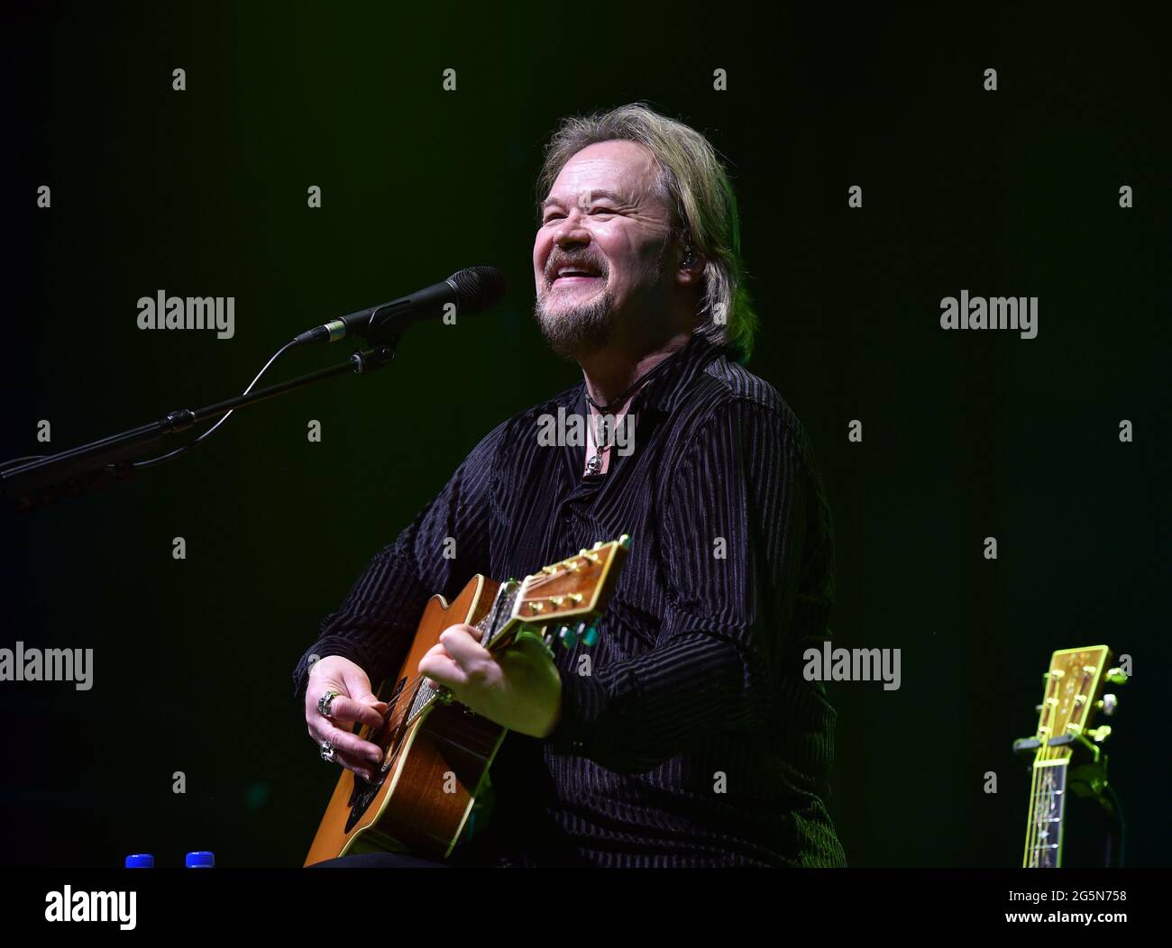June 28, 2021, Norfolk, Virginia, U.S.A: TRAVIS TRITT, Grammy , CMA  and Billboard winner rolls throught his country songs for the folks at the Norva in Norfolk, Virginia on 28 June 2021..Â©Jeff Moore (Credit Image: © Jeff Moore/ZUMA Wire) Stock Photo