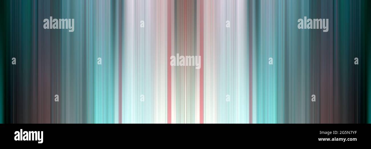 Abstract green and white vertical strip lines against a blurred ...