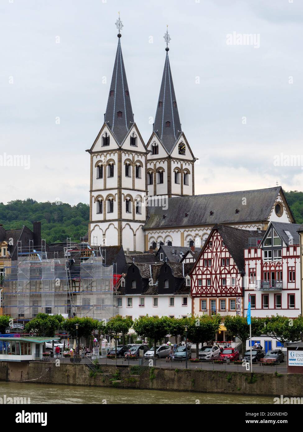 St. Severu sBoppard, Rhineland-Palatinate, Germany, Europe Stock Photo
