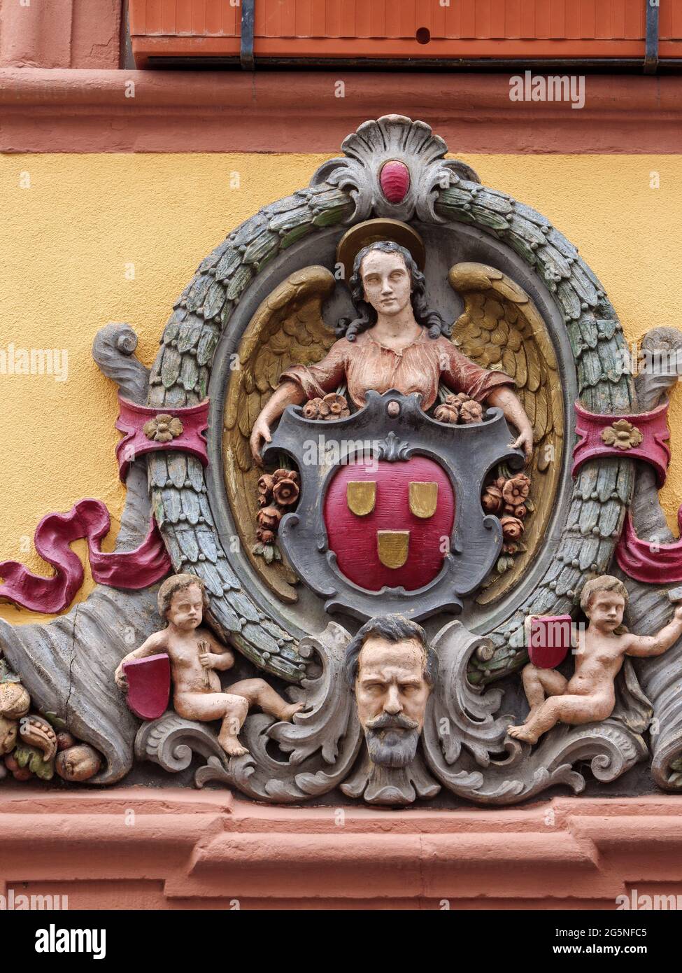 Restaurant Goldener Hecht, Heidelberg, Baden-Wuerttemberg, Germany, Europe Stock Photo