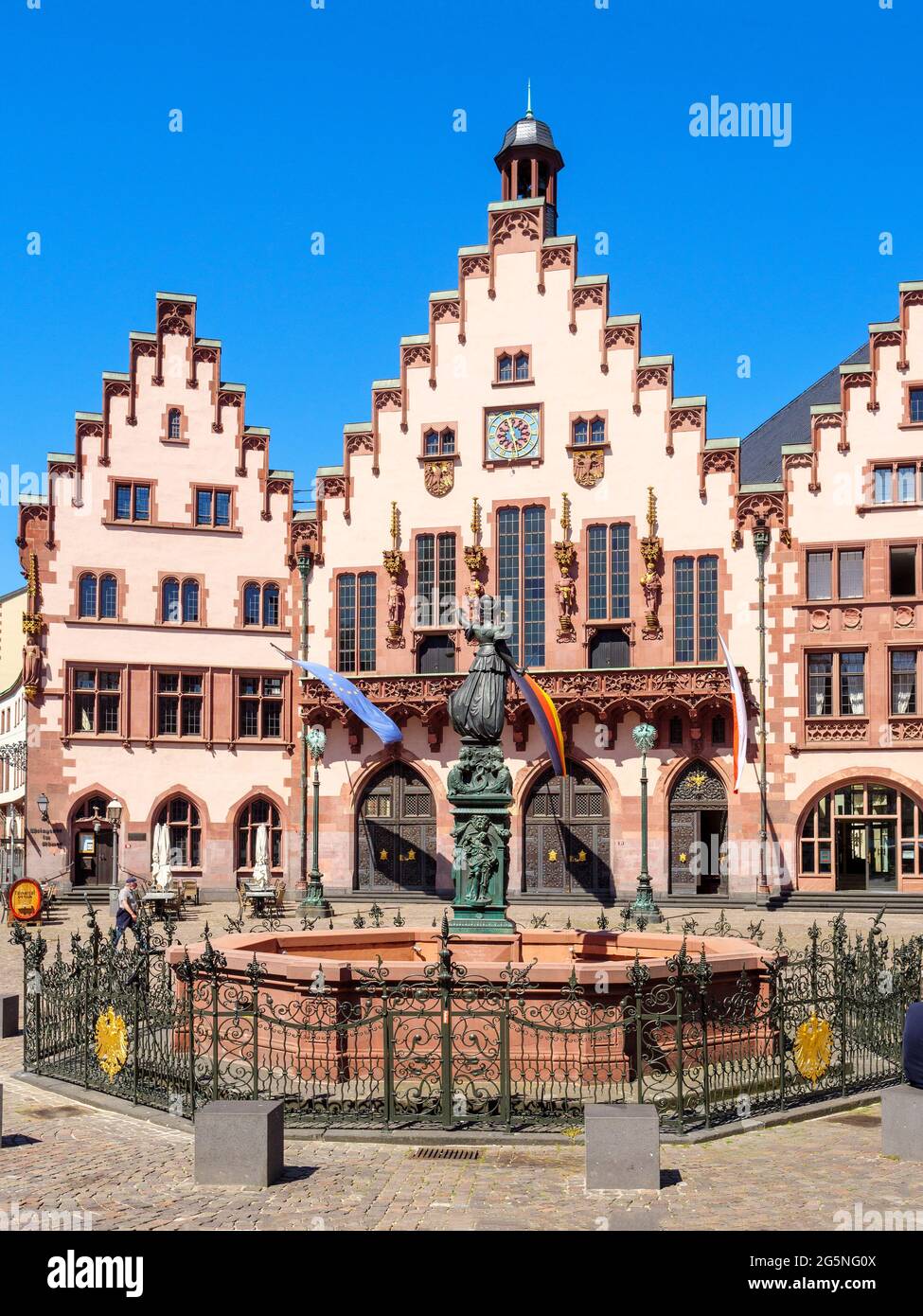 Townhall Römer in Frankfurt, Hesse, Germany, Europe Stock Photo