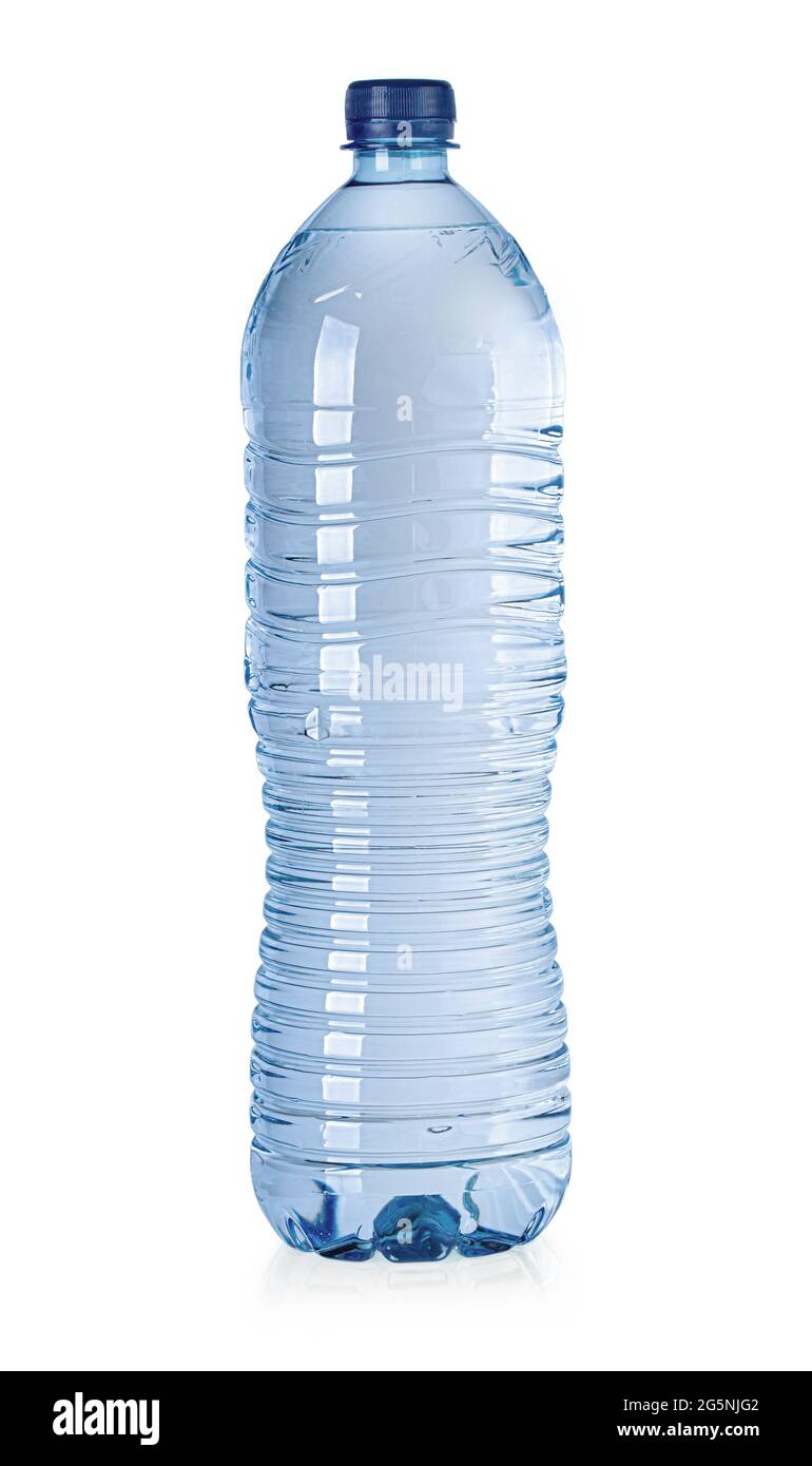 plastic water bottles isolated on white background with clipping path ...