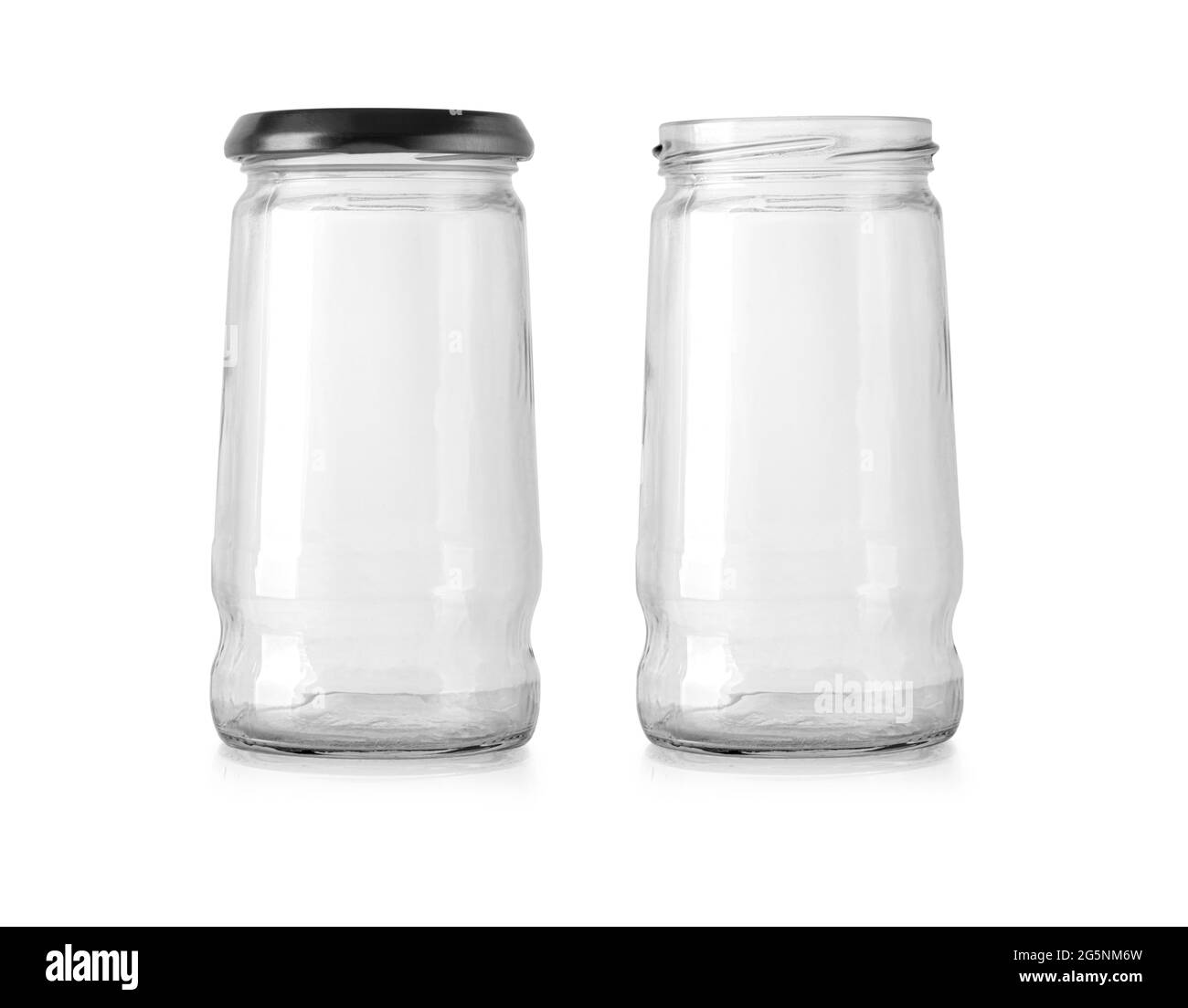 Jar glass isolated on white background with clipping path Stock Photo