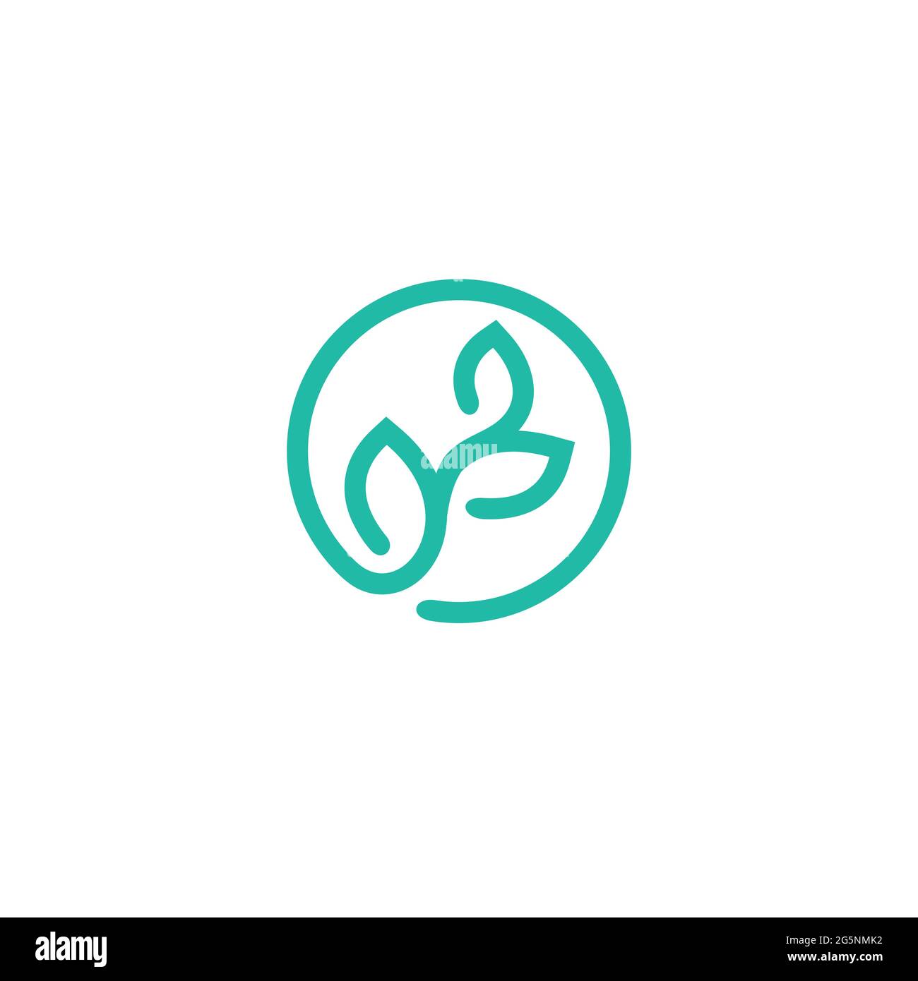 Health leaf logo vector art Stock Vector Images - Alamy