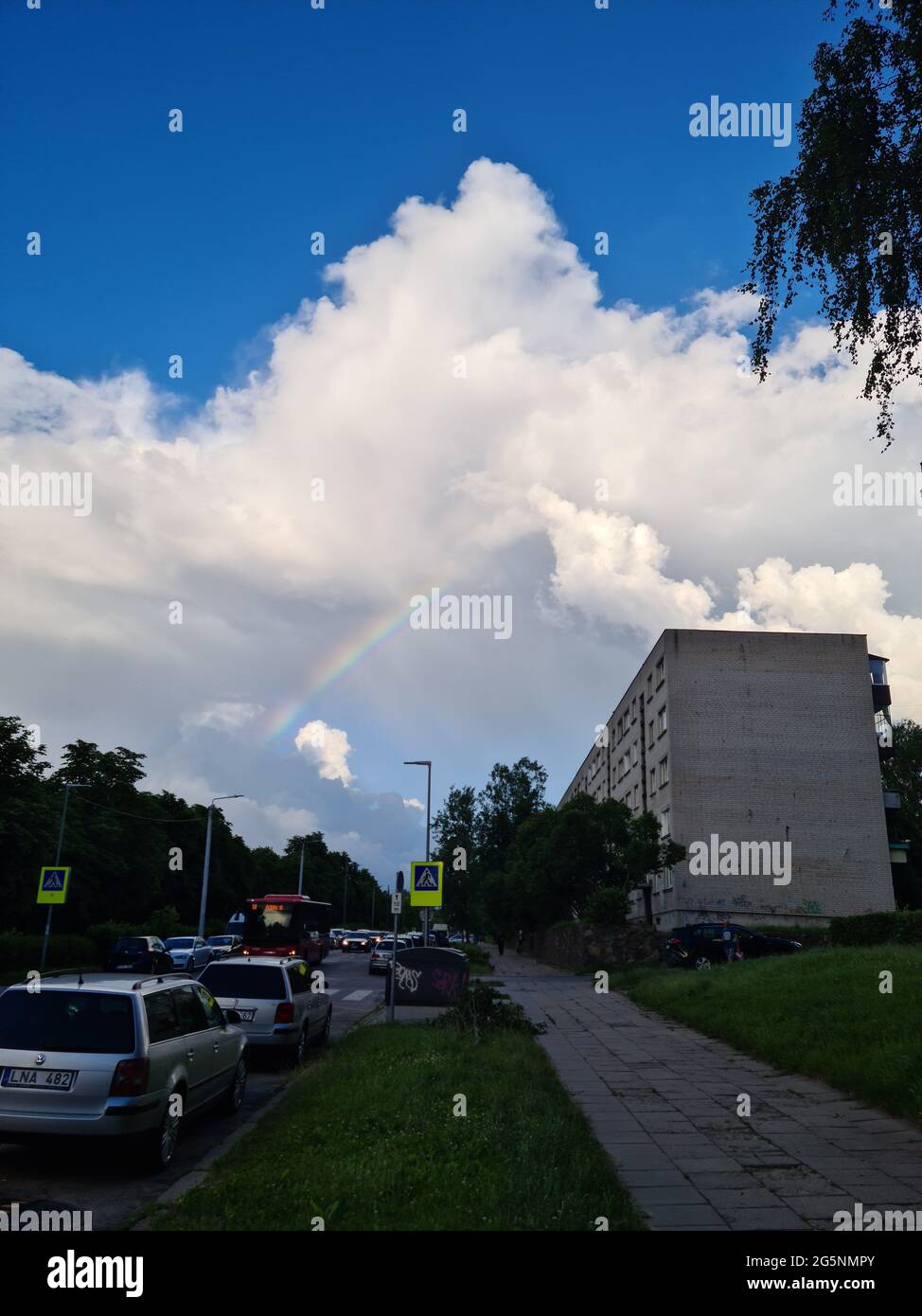 Sky and clouds and rainbow hi-res stock photography and images - Alamy