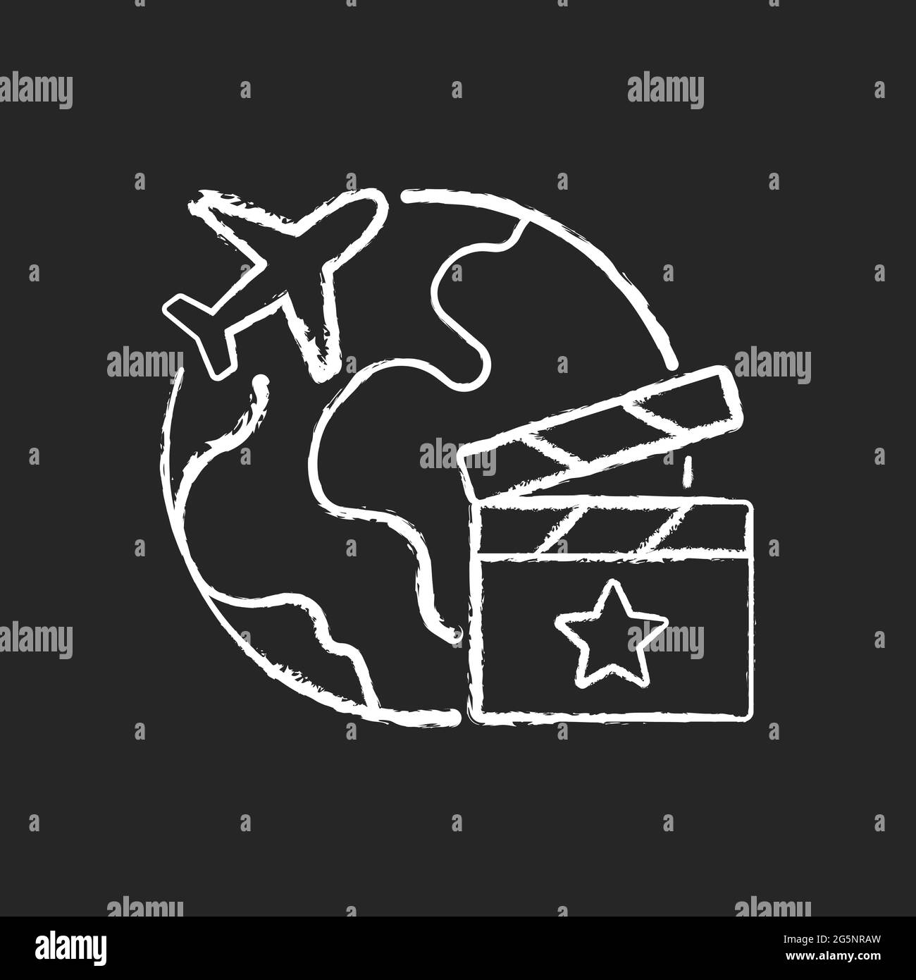 Movie location tourism Black and White Stock Photos & Images - Alamy