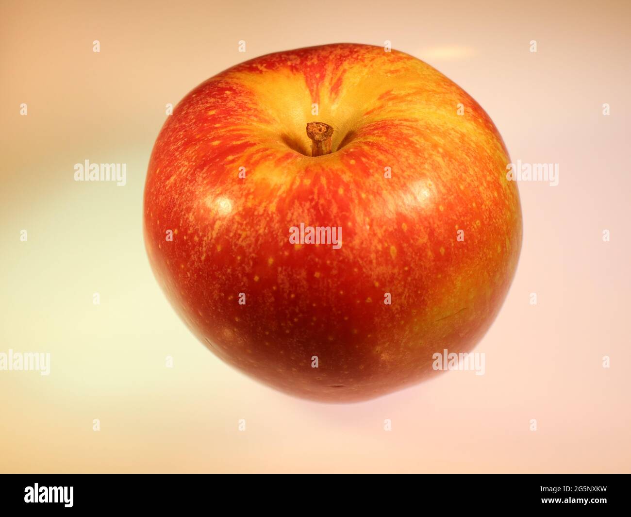 Red yellow apple isolated on a white background Stock Photo - Alamy