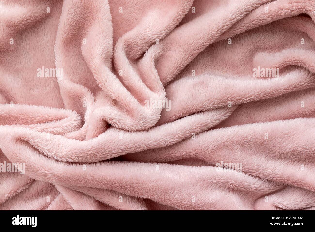 Light Pink Long Fibre Soft Fur Stock Photo - Download Image Now