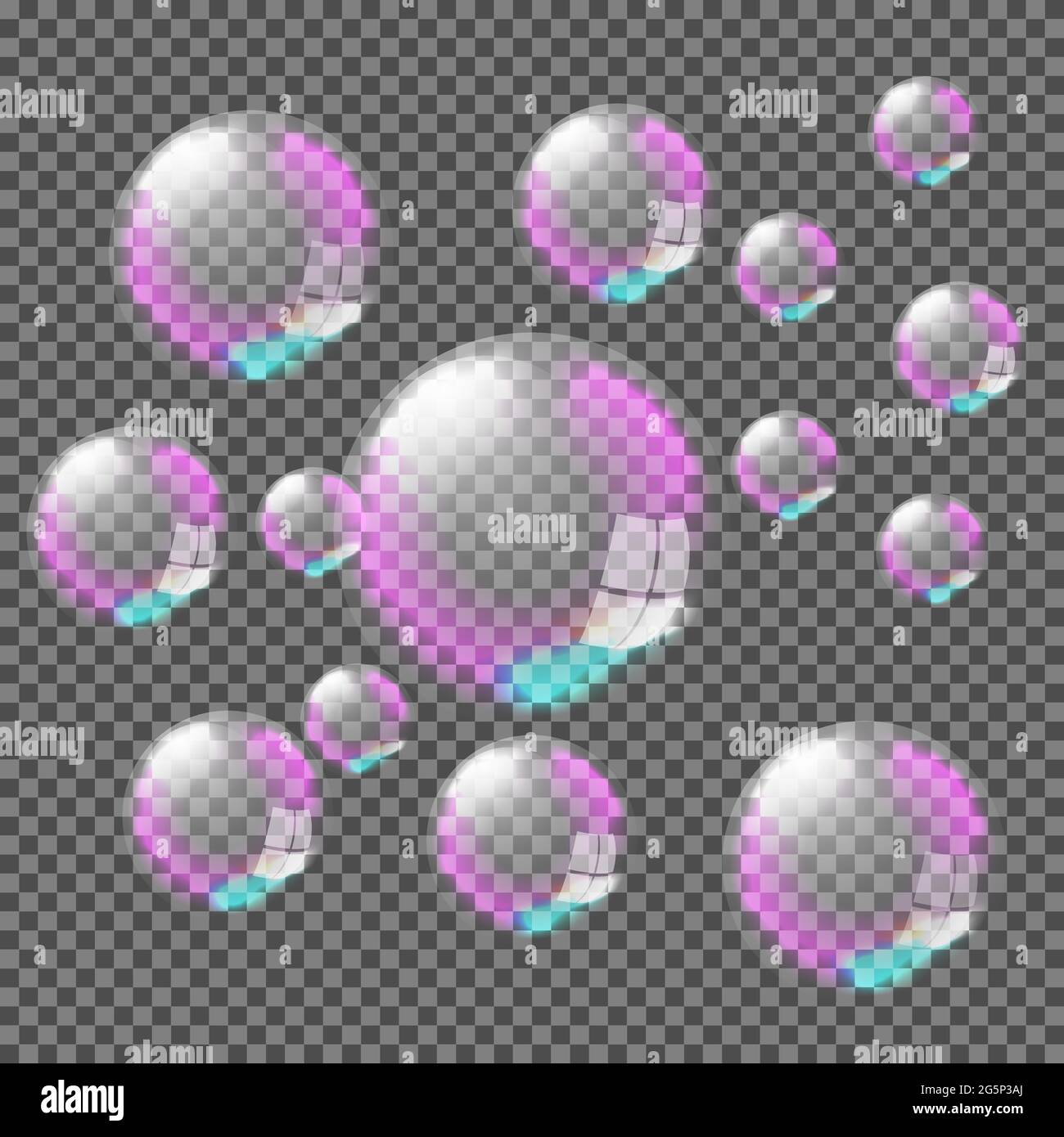 Transparent Bubble White Transparent, Set Of Bubbles Transparent