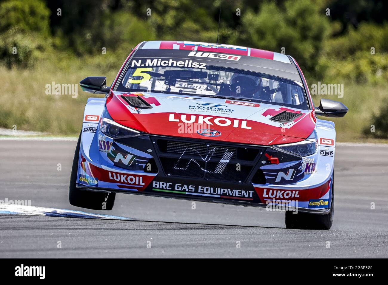 05 Michelisz Norbert Hun Brc Hyundai N Lukoil Squadra Corse Hyundai Elantra N Tcr Action During The 21 Fia Wtcr Race Of Portugal 2nd Round Of The 21 Fia World Touring Car
