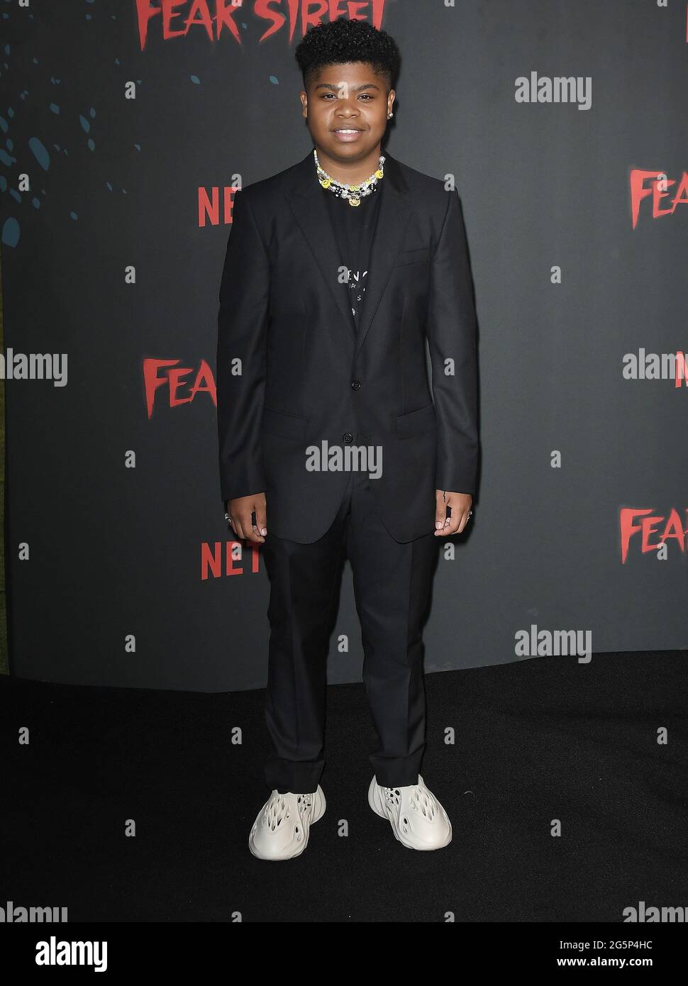 Benjamin Flores Jr. arrives at the FEAR STREET TRILOGY Premiere held at