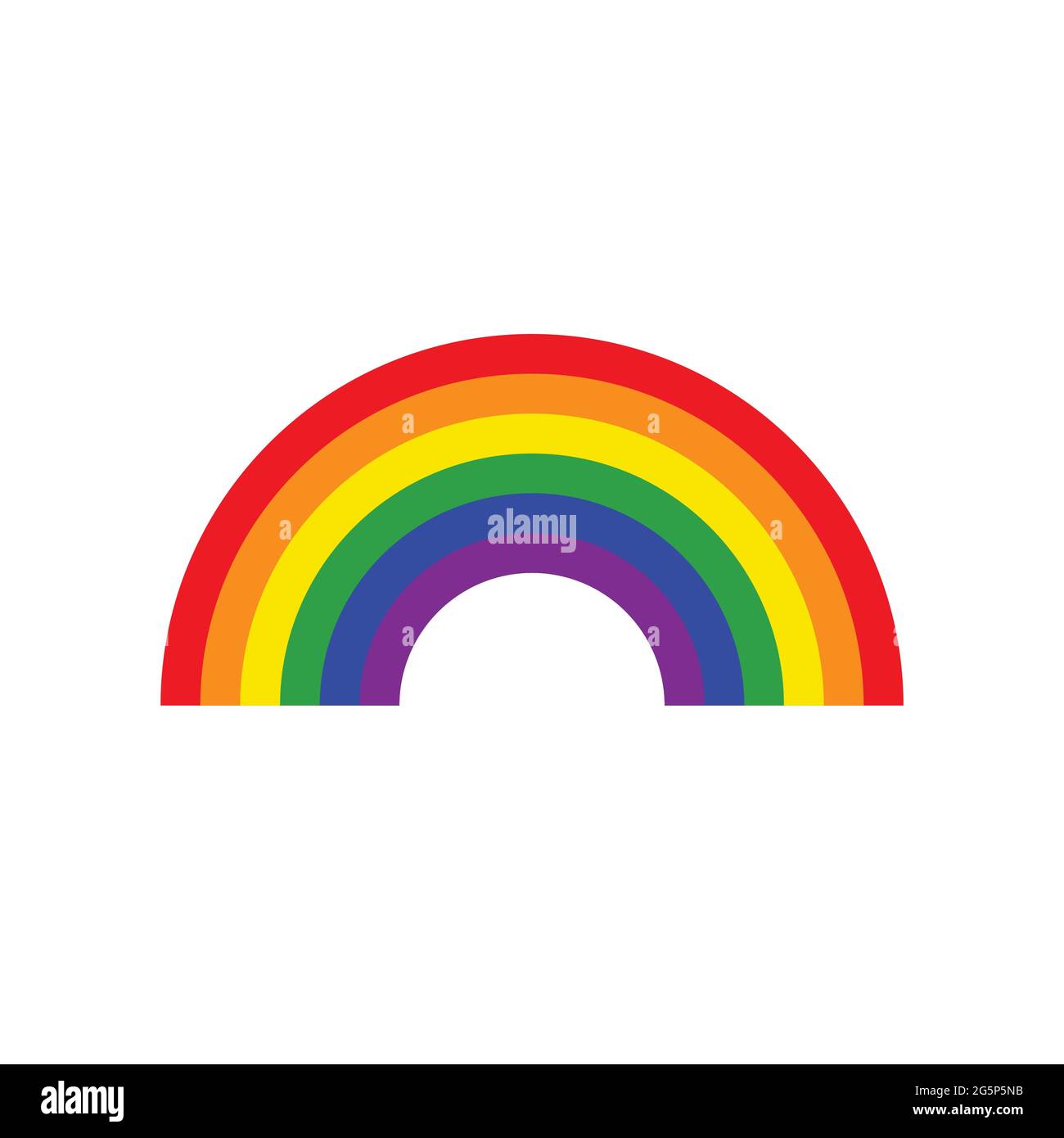 Rainbow flat icon. Vector illustration Stock Vector Image & Art Alamy