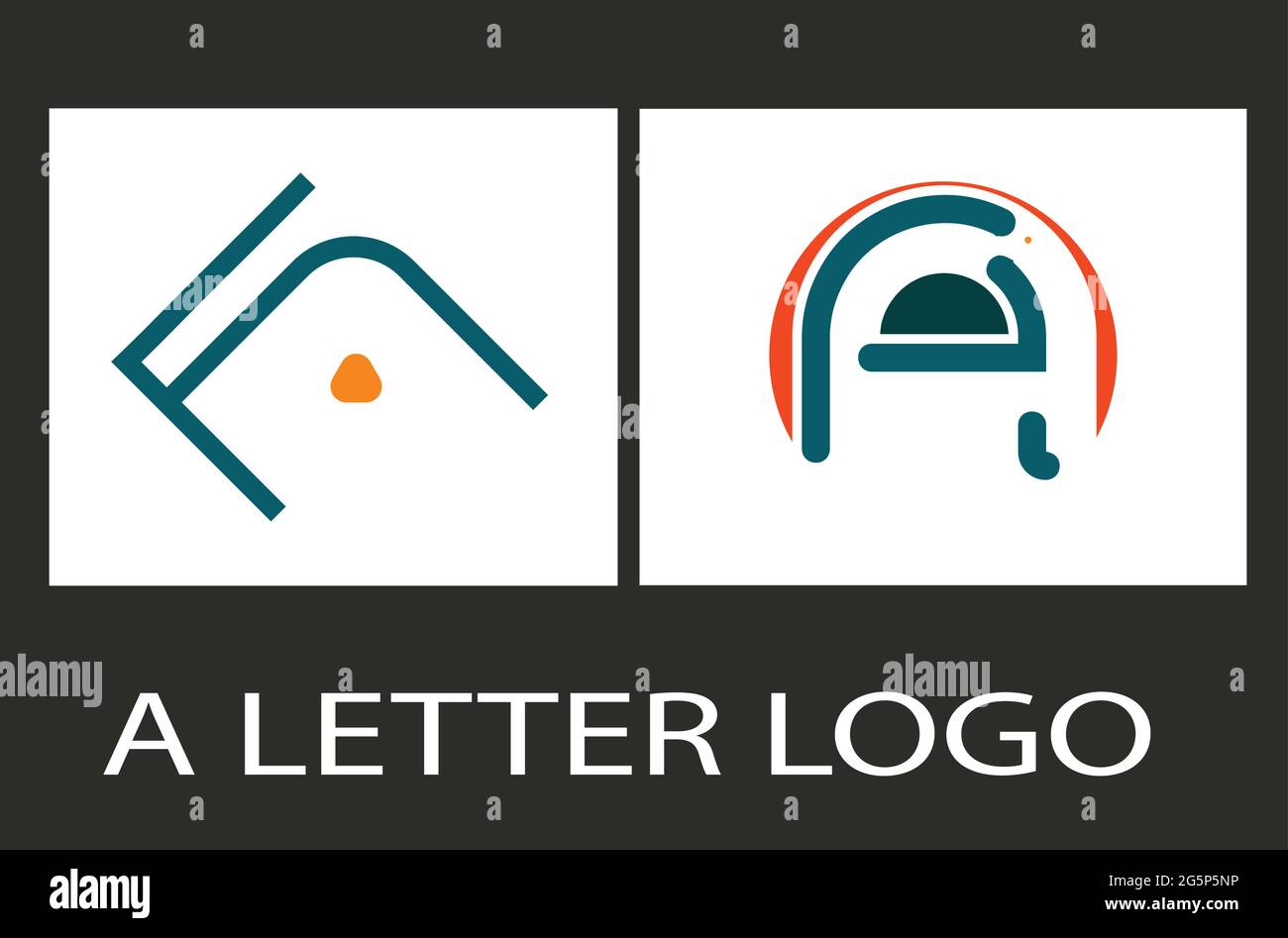 A letter logo for design - letter logo design Stock Vector