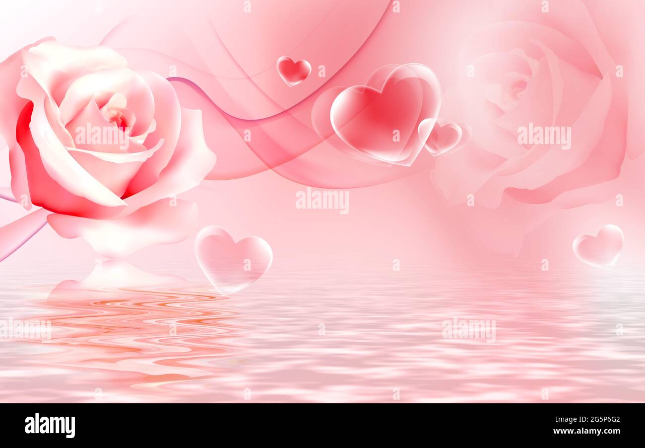 3d wallpaper design and beautiful wall brick background Stock Photo - Alamy