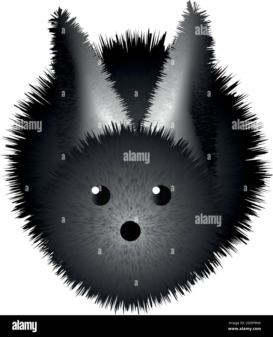 colorful Rabbit character isolated on white background Stock Vector