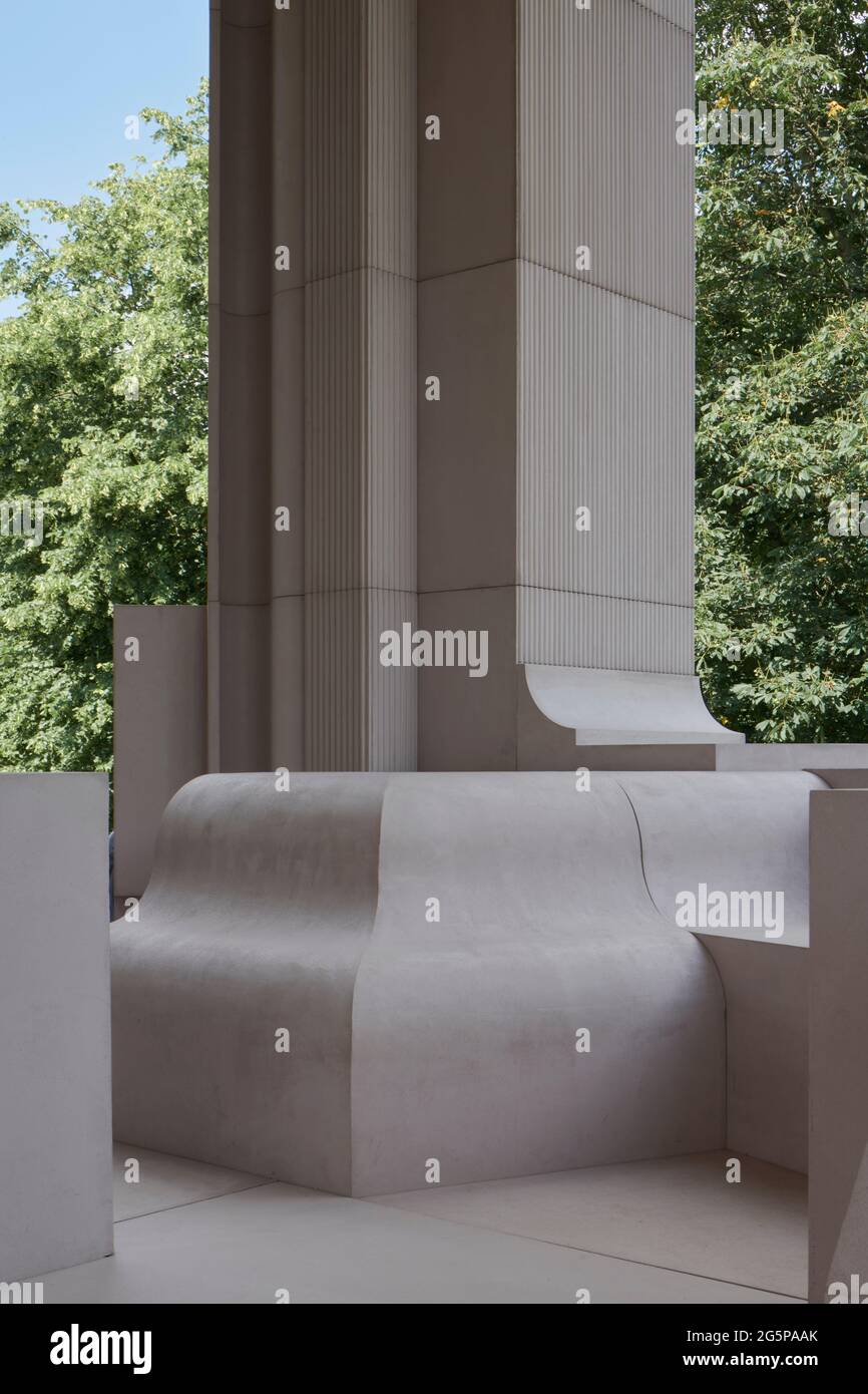 Serpentine Pavillion 2021 designed by architectural studio Counterspace, London, UK Stock Photo