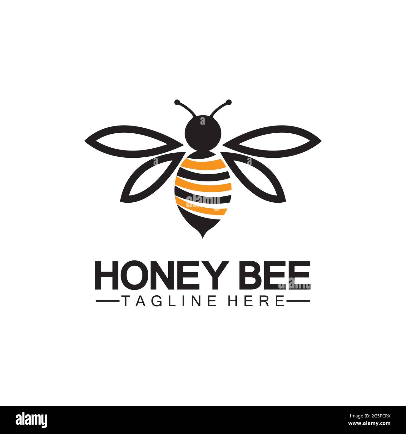 Bee honey logo vector icon symbol illustration design template Stock ...