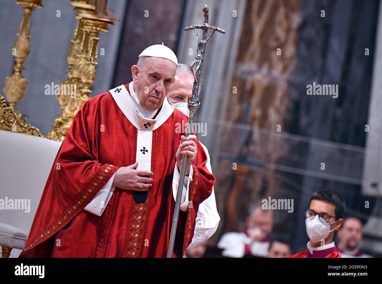 Vatican City State, Vatikanstadt. 29th June, 2021. Pope Francis Solemnity  of St Peter and Paul in St. Peter Basilica at the Vatican.June 29, 2021.  Credit: dpa/Alamy Live News Stock Photo - Alamy