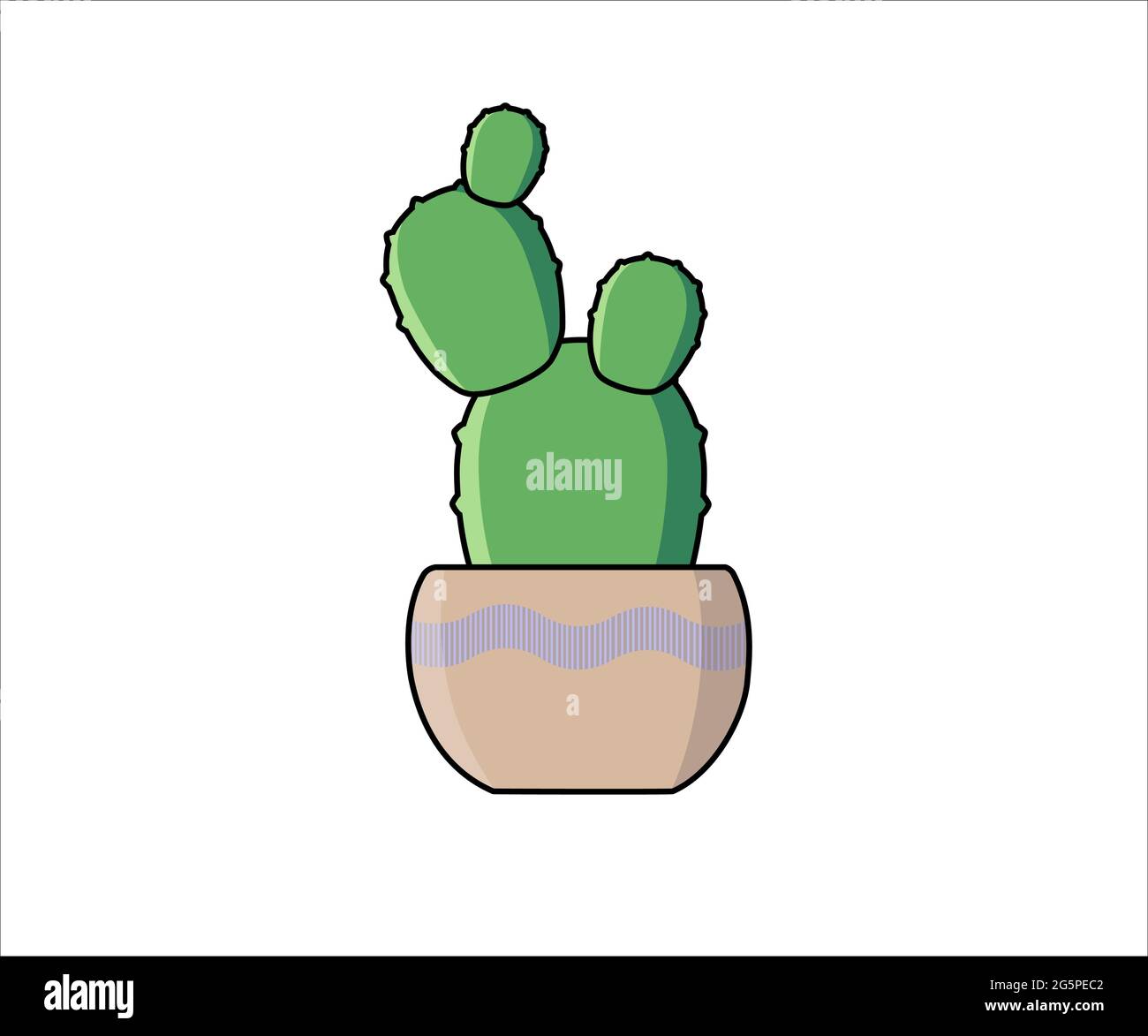 Bunny ears prickly pear cactus Stock Vector Images - Alamy
