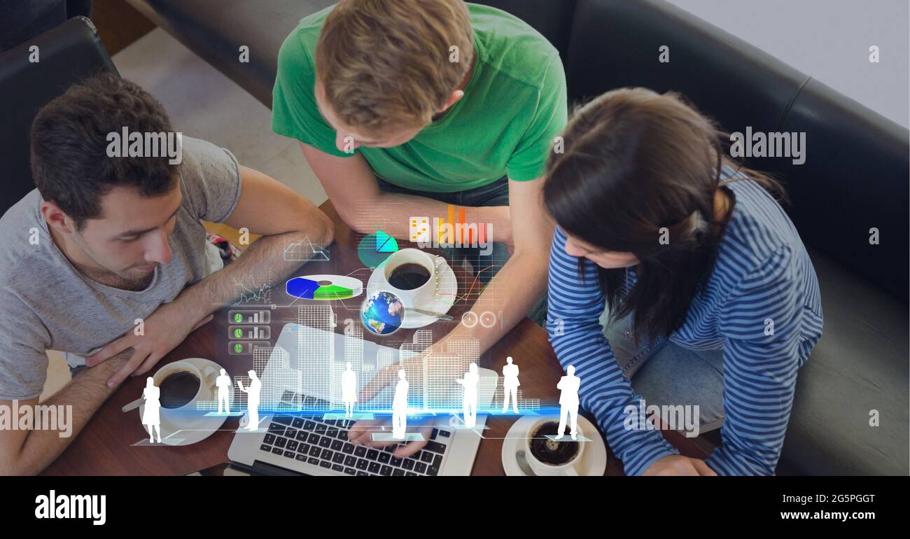 Using animation digital interface world hi res stock photography and Using animation digital interface world hi res stock photography and