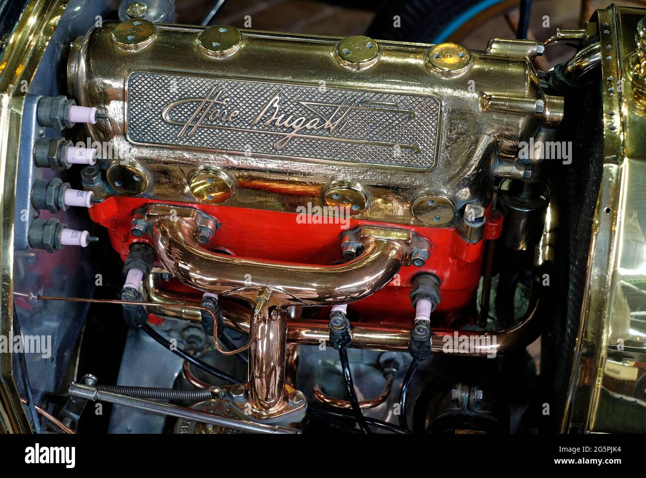 bugatti type 15 motor vehicle engine Stock Photo
