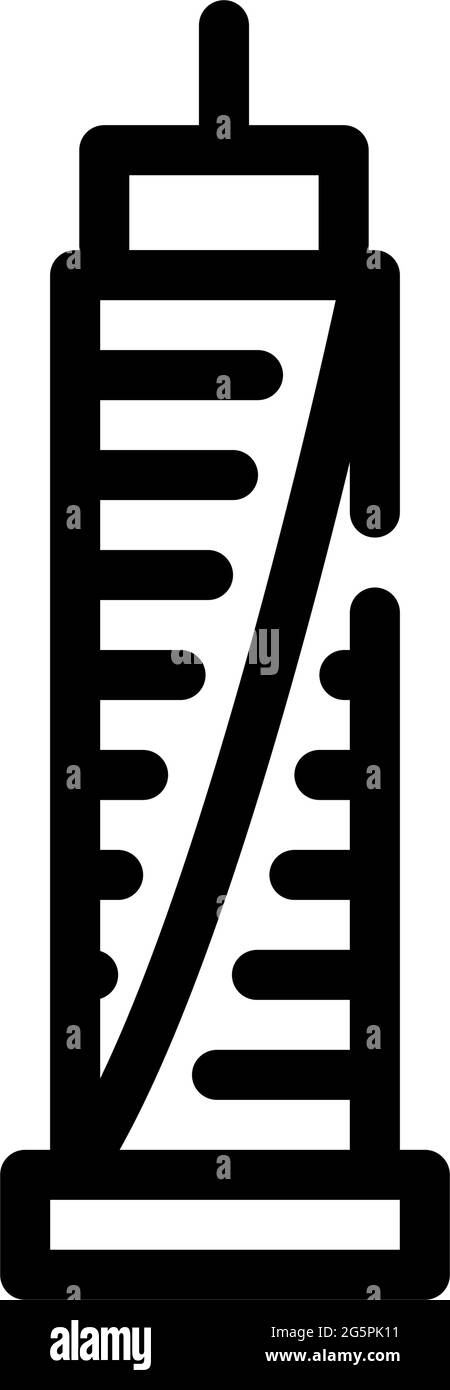 skyscraper house line icon vector illustration Stock Vector Image & Art ...