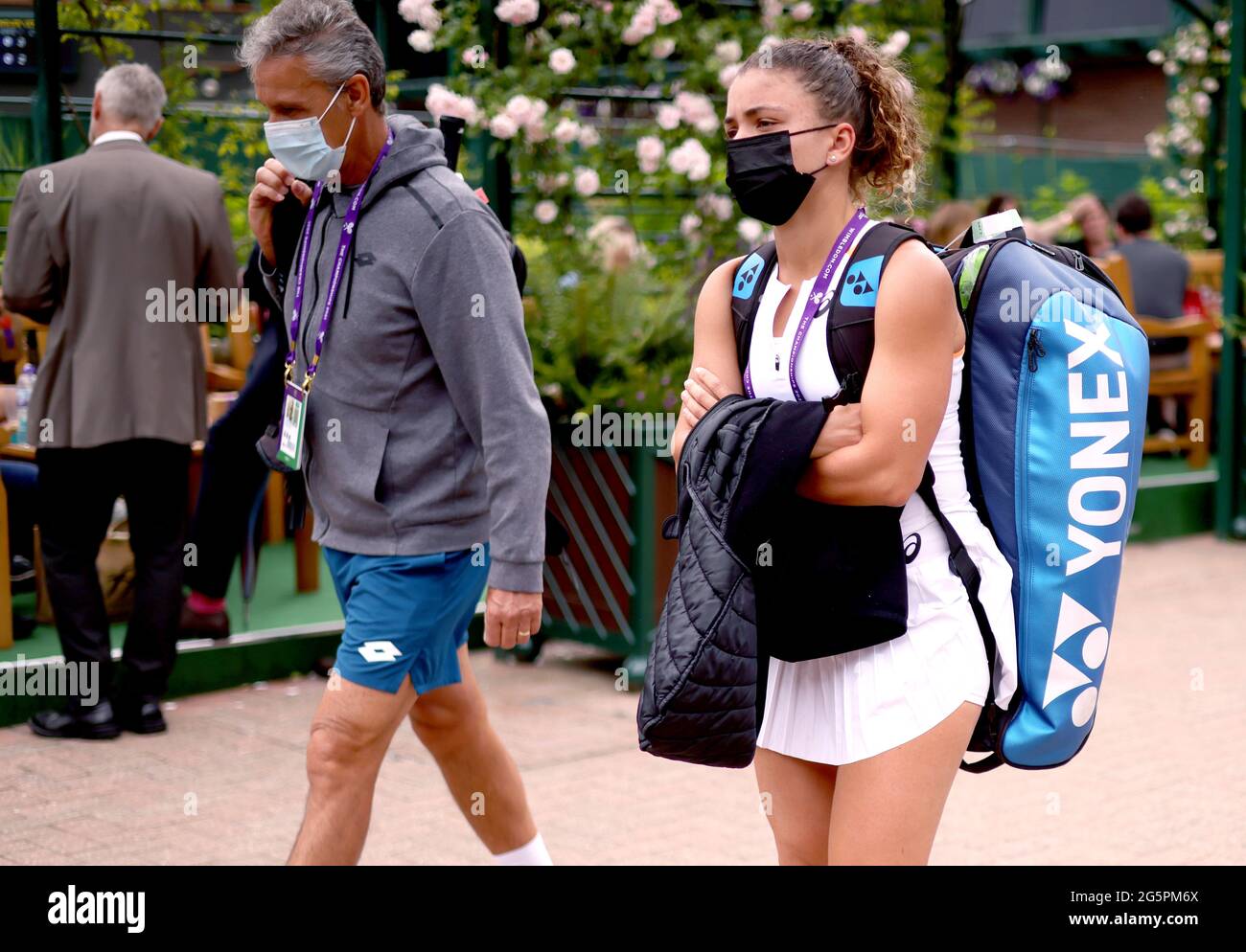 Jasmine Paolini makes her way to court 16 ahead of her first round