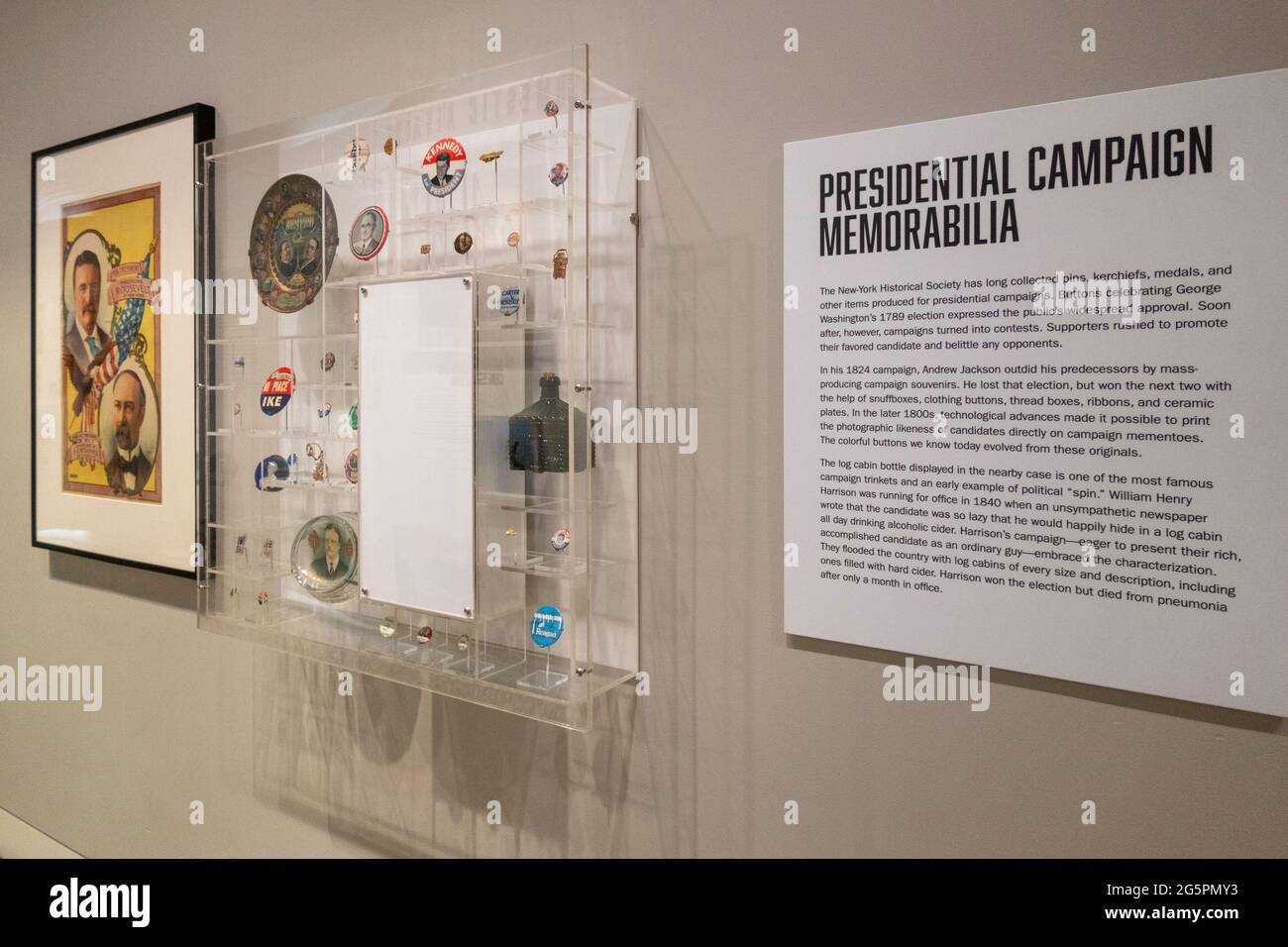'Meet the Presidents' gallery at The New York Historical Society & Library, NYC, USA Stock Photo