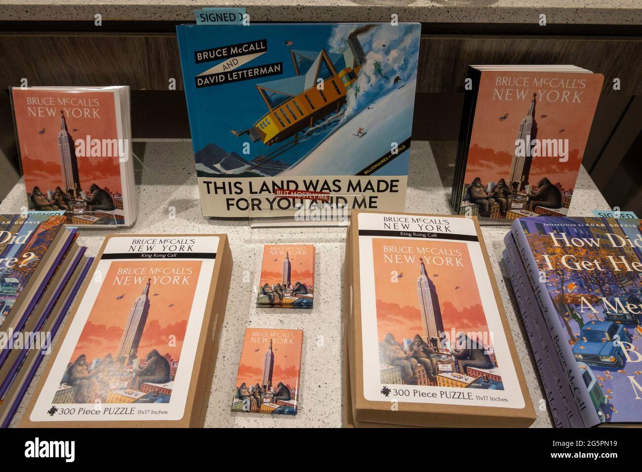 Gift shop at The New York Historical Society & Library, NYC, USA Stock