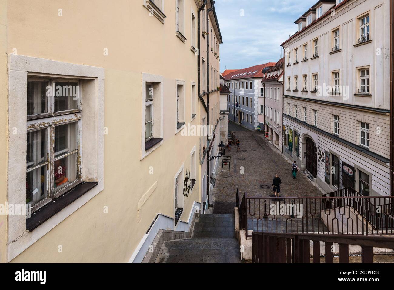 Bratislava Old Town Medieval Street High View Stock Photo - Alamy