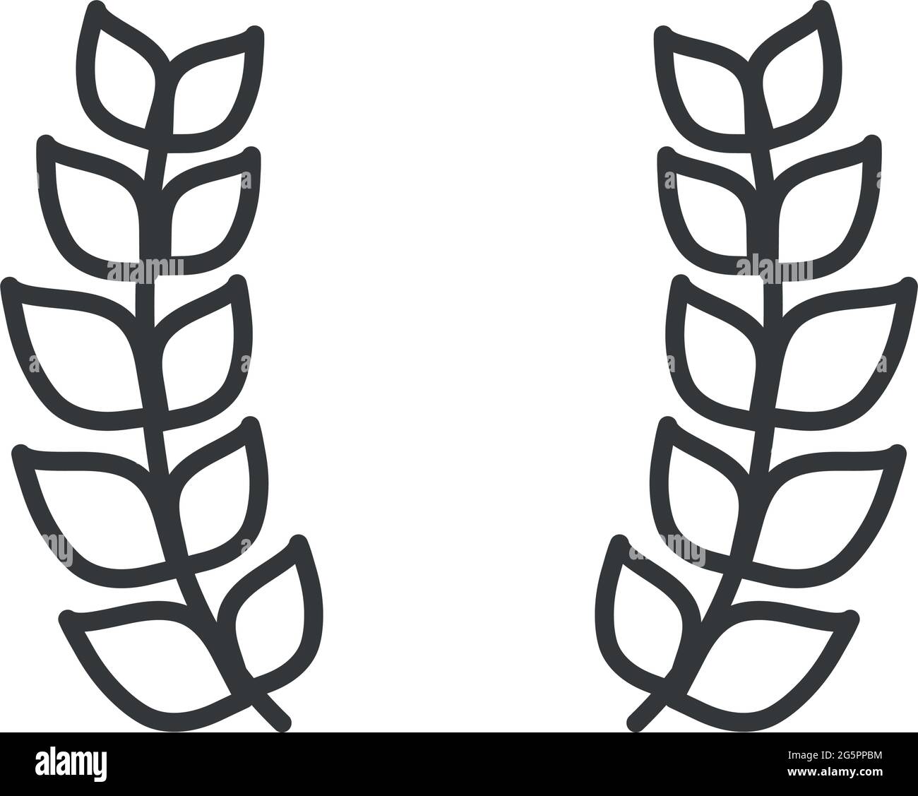leaves wreath icon Stock Vector Image & Art - Alamy