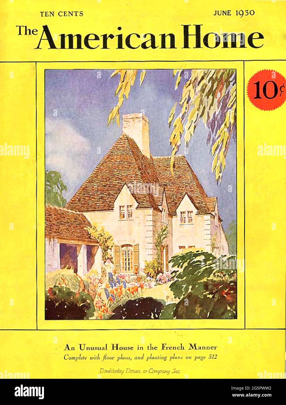 THE AMERICAN HOME   The June 1930 edition of the  American monthly magazine published from 1928 to 1977 Stock Photo