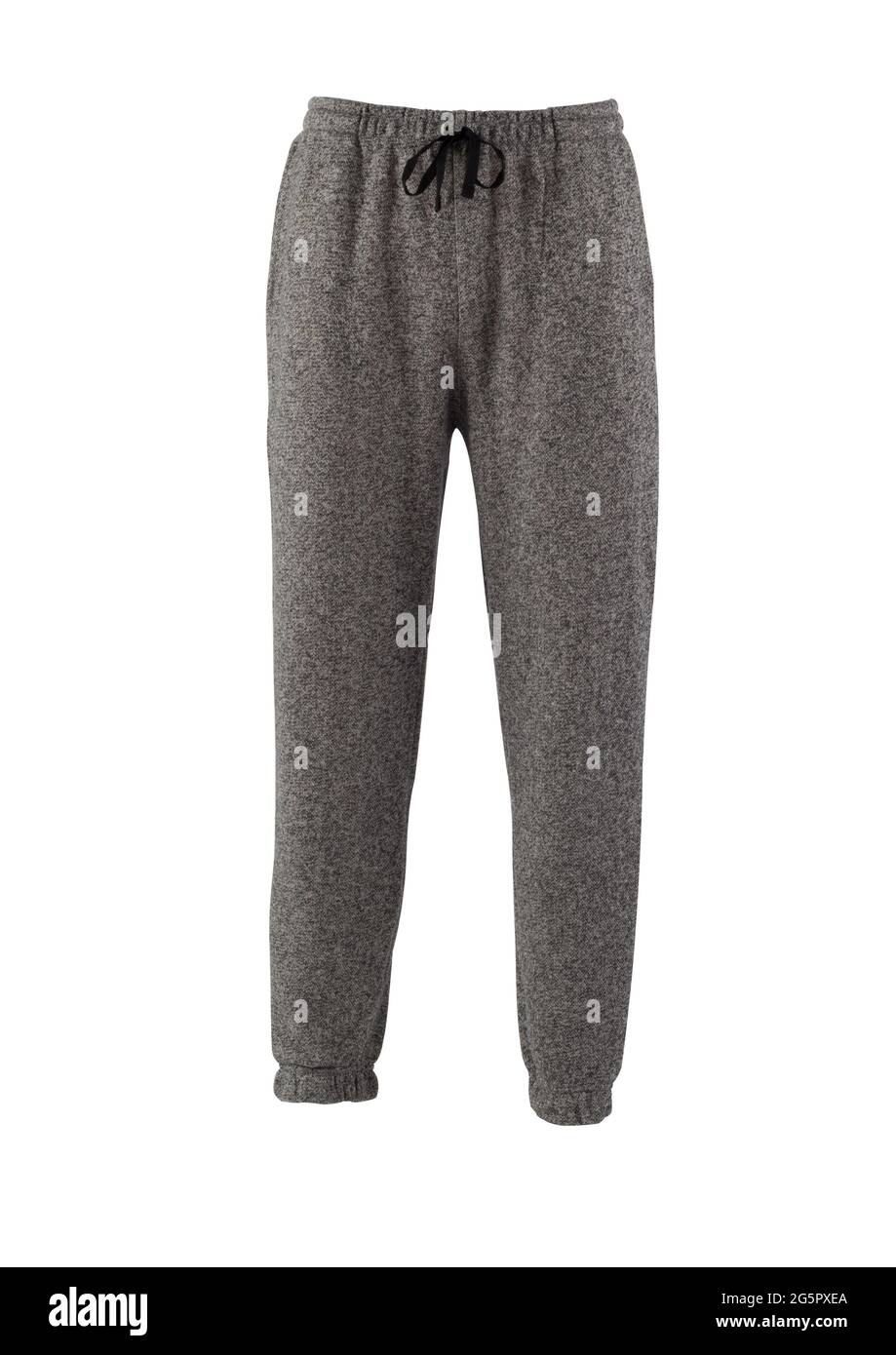 Dark gray sweatpants isolated on white background Stock Photo - Alamy