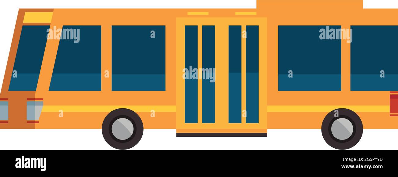 yellow bus public Stock Vector Image & Art - Alamy