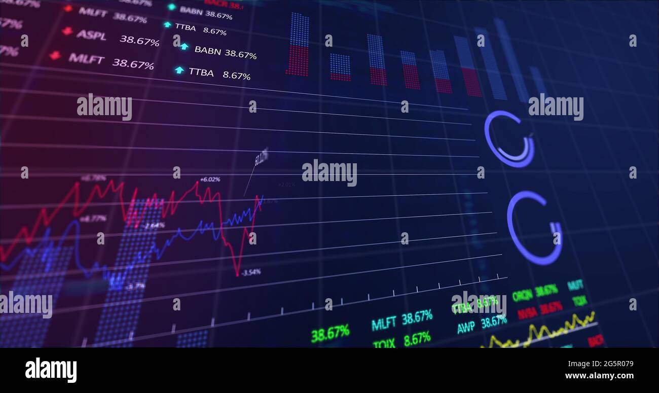 Image of stock market display with price going up and down 4k Stock Photo Alamy