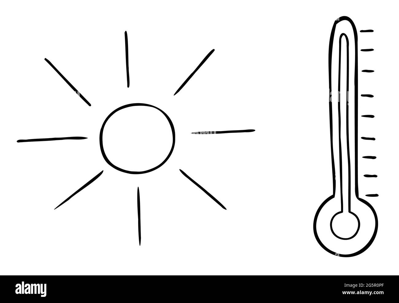 Weather thermometer icon cartoon style Royalty Free Vector