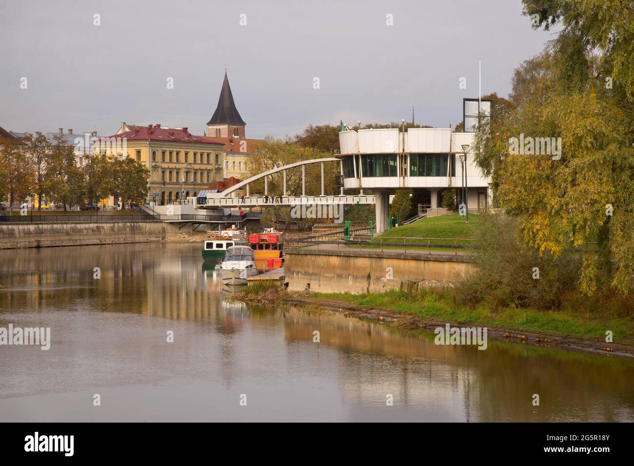 Suur Emajogi river in Tartu. Estonia Stock Photo
