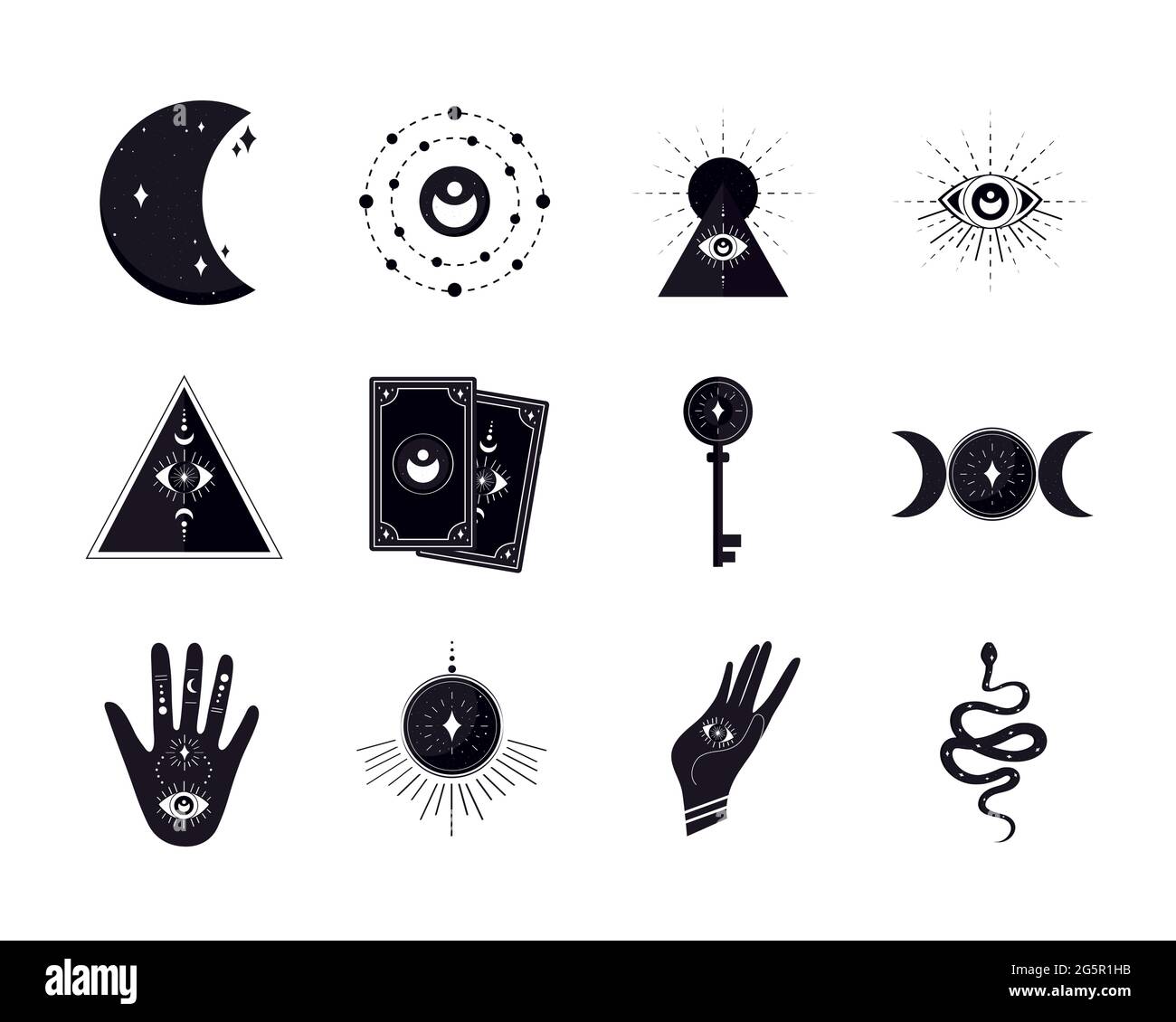 esoteric icon collection Stock Vector Image & Art - Alamy