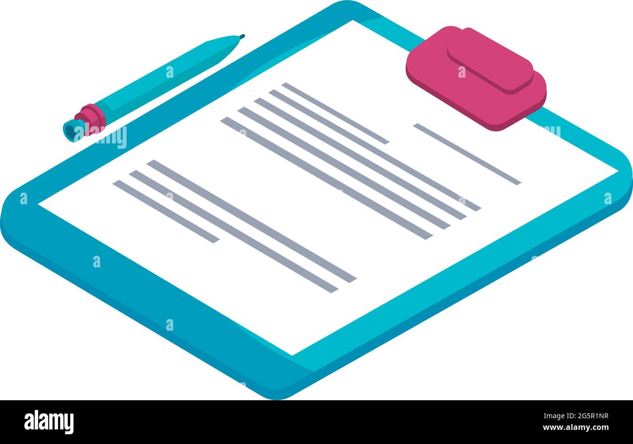 clipboard and pen Stock Vector Image & Art - Alamy