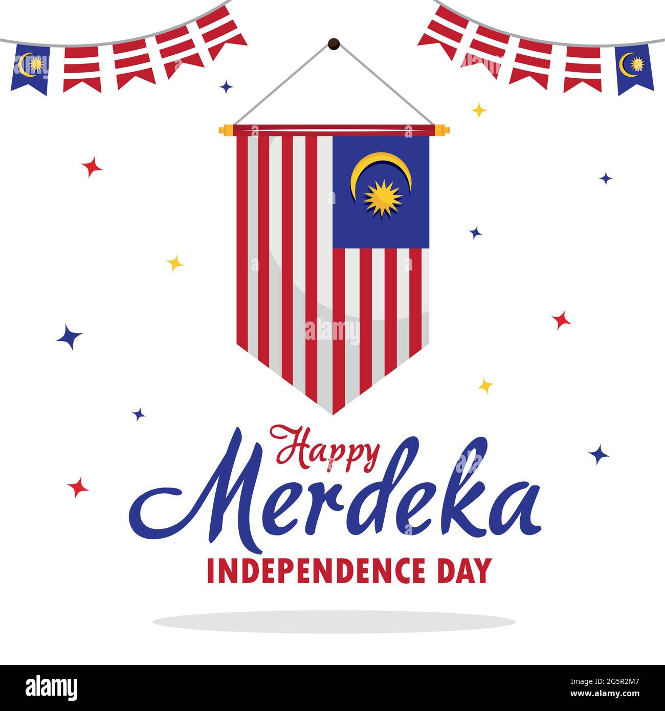 Happy merdeka independence day banner Stock Vector Image & Art - Alamy