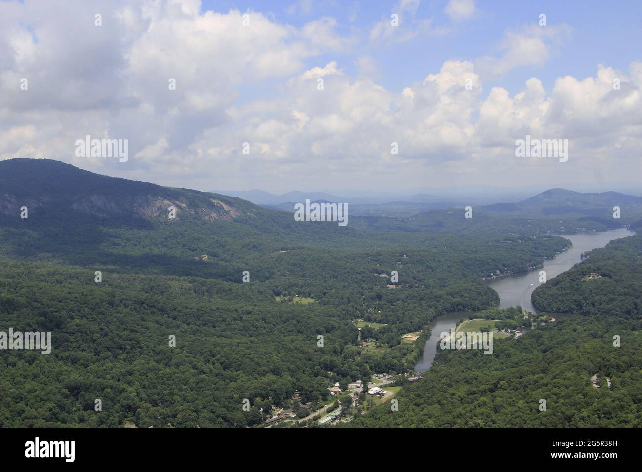 Chimney Rock State Park Lake Lure North Carolina Stock Photo