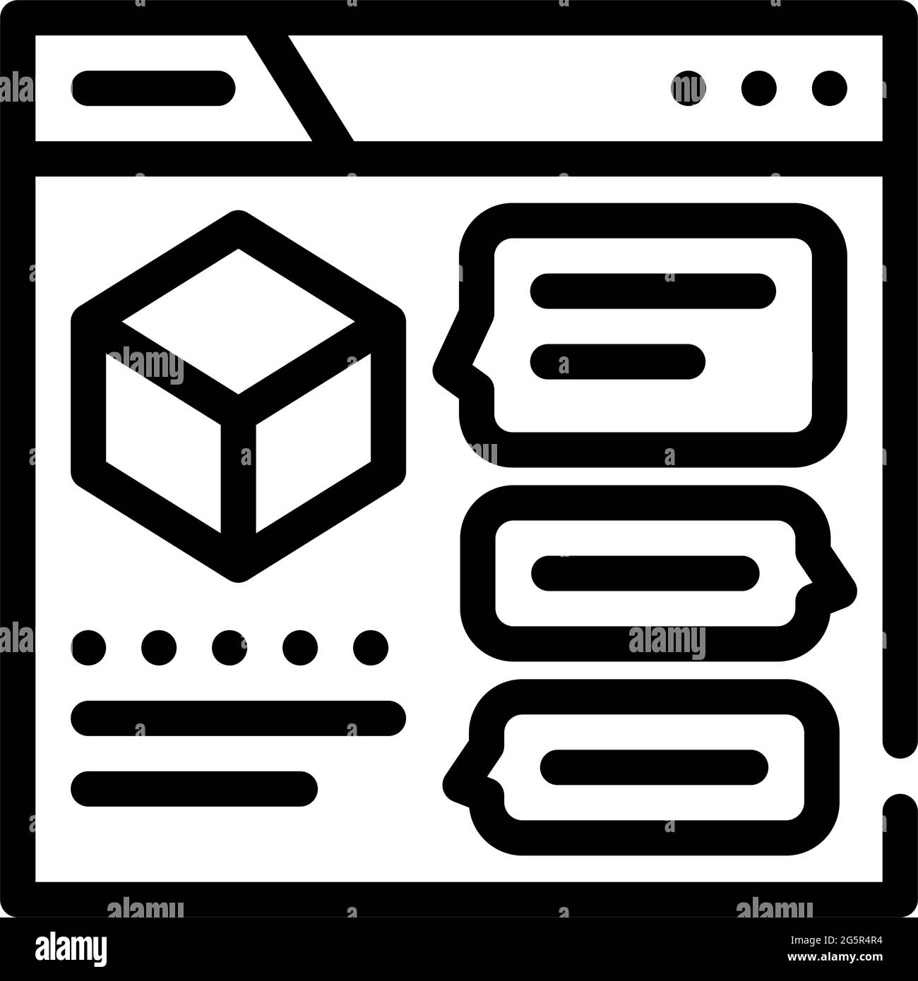 discussion production line icon vector illustration Stock Vector Image ...