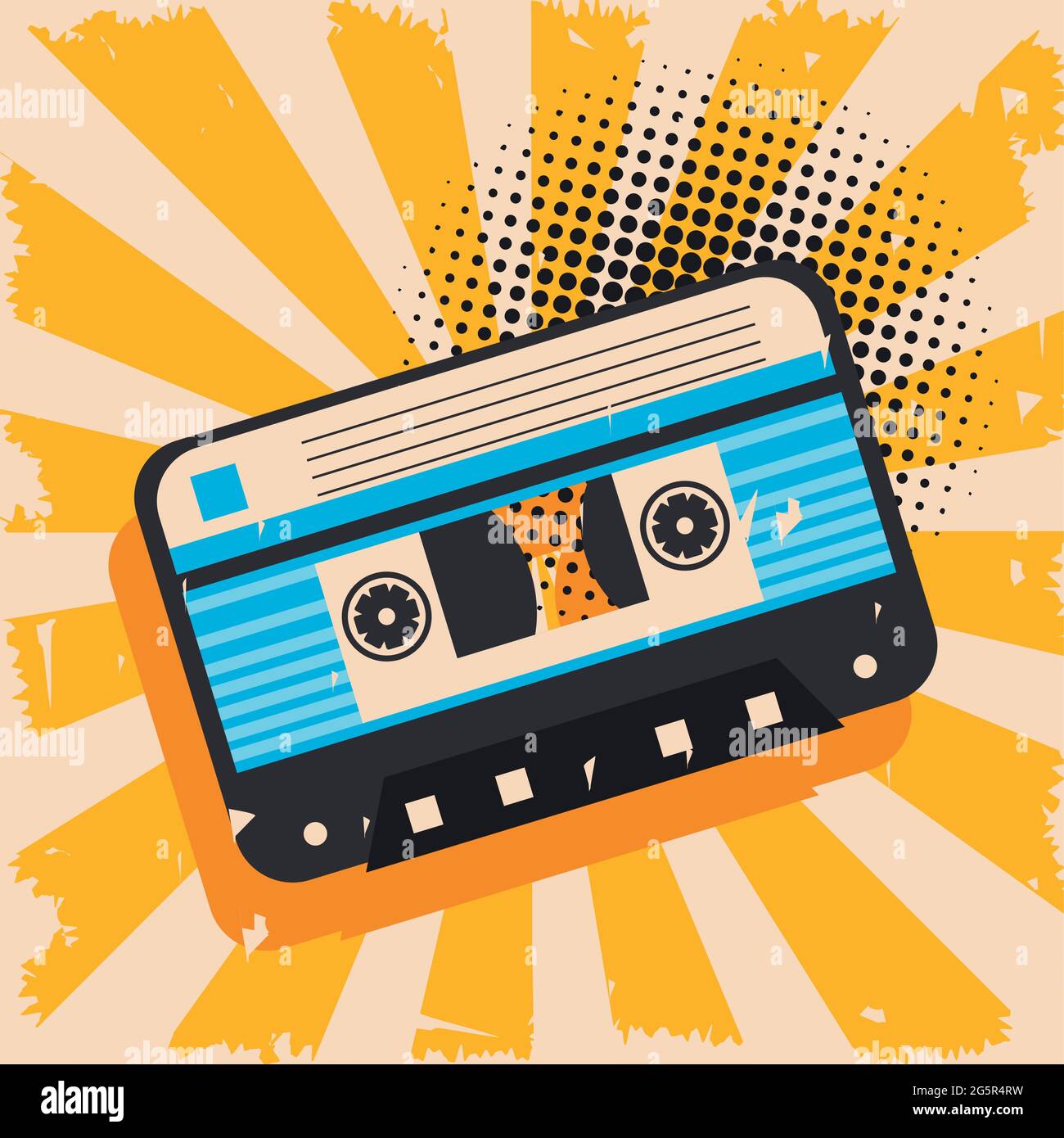 cassette pop art poster Stock Vector Image & Art - Alamy